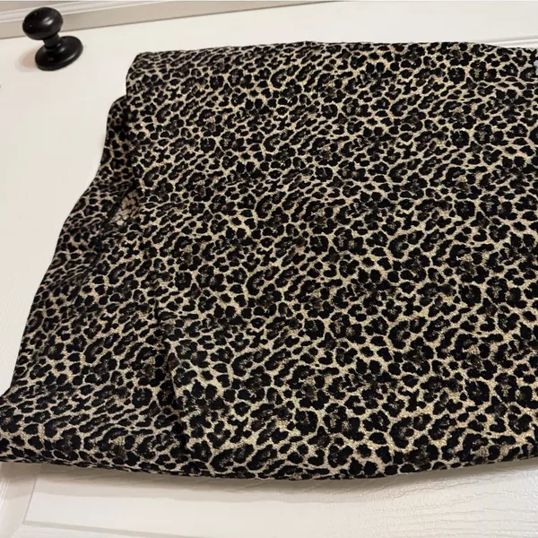 Sezane | Sézane | Jupe Calvi / Calvi Mini Skirt | Leopard Marron Dore | Fr Sz 38 - Image 3