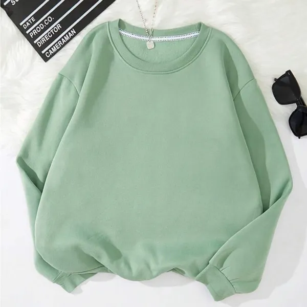 SHEIN green sweatshirt Jesus loves you Bible scripture on back size XLarge - Image 2