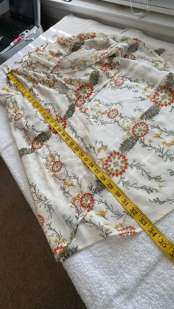 Maurice’s blouse high/low long flowing back bra adj spaghetti strap size medium - Image 3