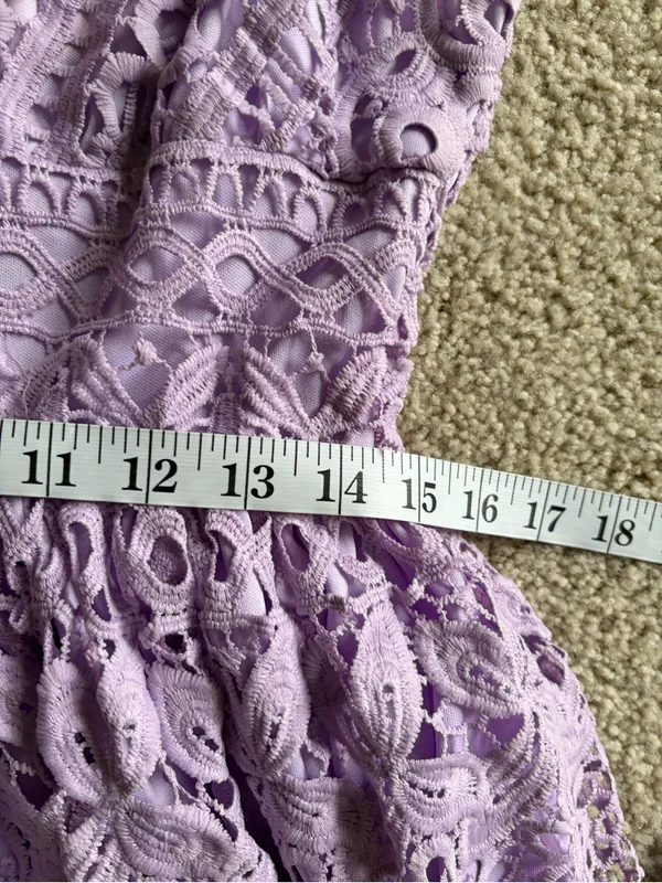 The clothing company purple v-neck lace bohemian maxi dress size large NWT - Image 15