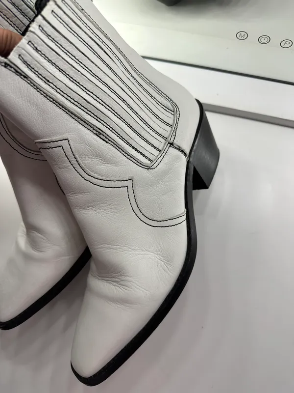 White Cowboy Boots - Image 4