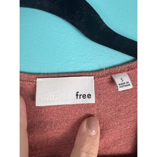 Women's Wilfred Free Rust Wrap Long Sleeve Bodysuit S Hari Aritzia - Image 2