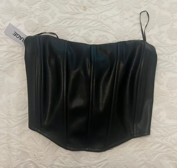Garage black corset top - Image 3