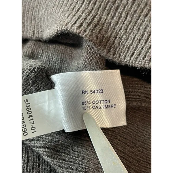 Gap Brown Pullover Soft Turtleneck Sweater Bishop Sleeve Cashmere Blend S - Image 7