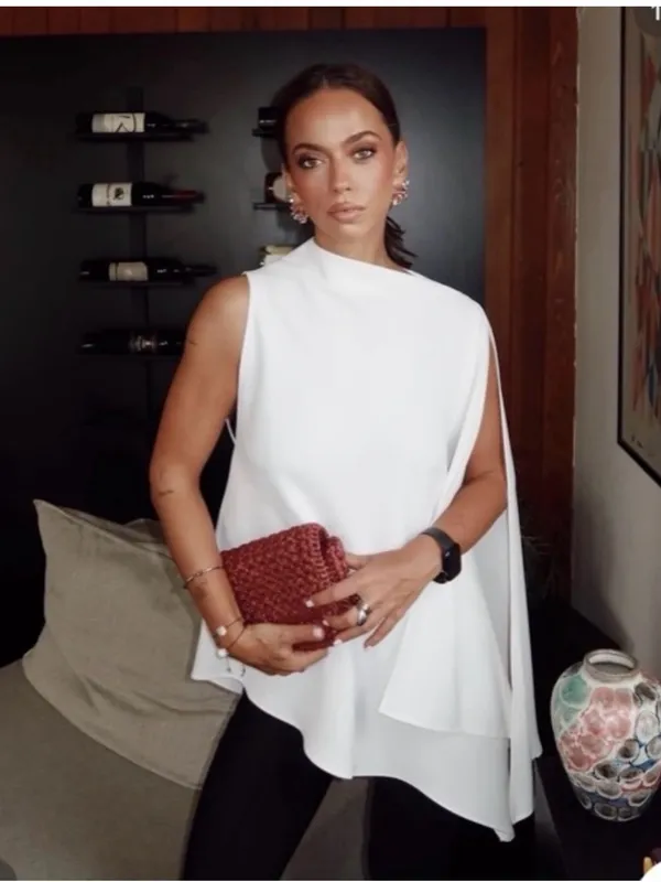 Zara Zw collection asymmetrical cape top - Image 2