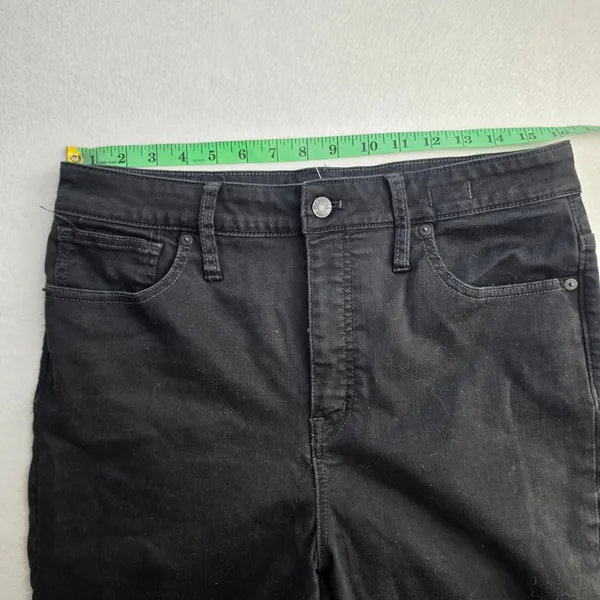 Madewell Curvy High-Rise Skinny Jeans Black Denim J1376 Womens Size‎ 32 - Image 8