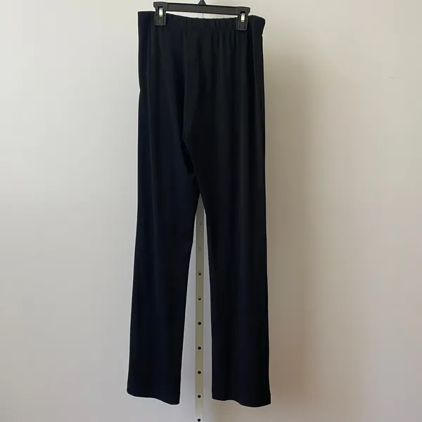 Rezrekshn Size M Black Straight Leg Pants Elastic‎ Waist Stretch Minimalist Chic - Image 6