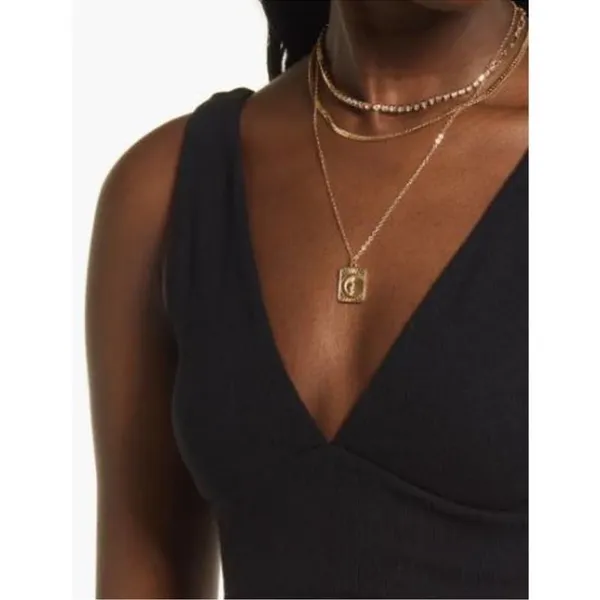 NWOT BP. V NECK Black Ribbed CROP TANK XL MSRP $25 - Image 6