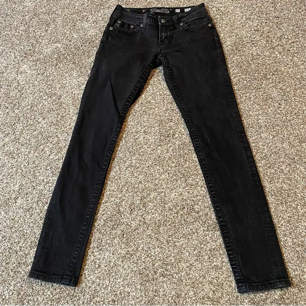 MISS ME Black Skinny Jeans in Size 27 - Image 3