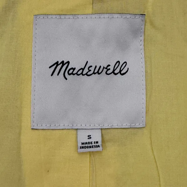Madewell Yellow Cotton Blend Belted Trench Coat N0885 Womens‎ Size Small NWT - Image 6