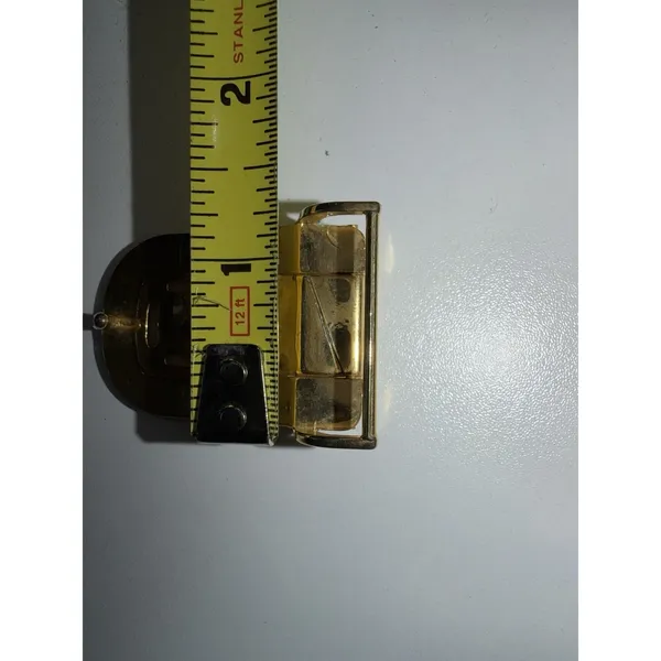 VTG Christian Dior Two Tone Gold Belt Buckle‎ Signed Designer Estate Sale - Image 4