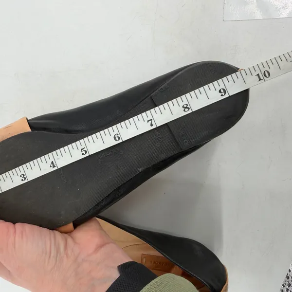 Reed Krakoff Loafers Women Size‎ 6 Black White Tan Leather Colorblock Minimal - Image 9