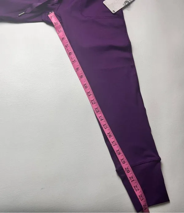Layer 8 Women's Drawstring Purple Athletic Sporty Workout Joggers Sz XS - Image 7