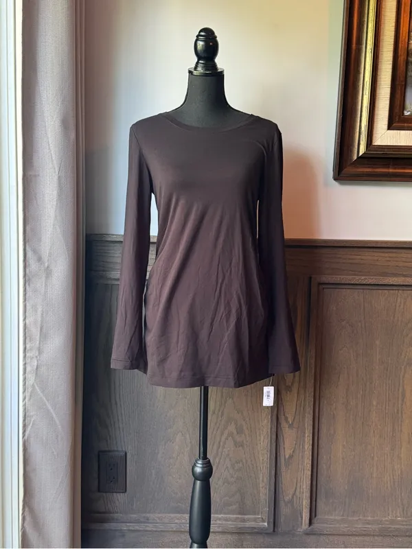 Love by gap black long sleeve maternity shirt medium nwt - Image 2