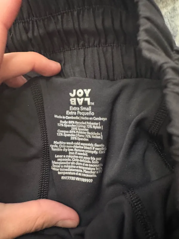 JoyLab Black High-Rise Shorts - Image 3