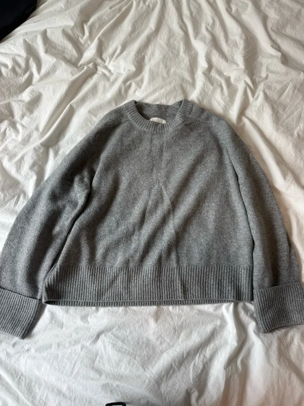 Abercrombie Madeline Wool Crew Sweater Gray - Image 2
