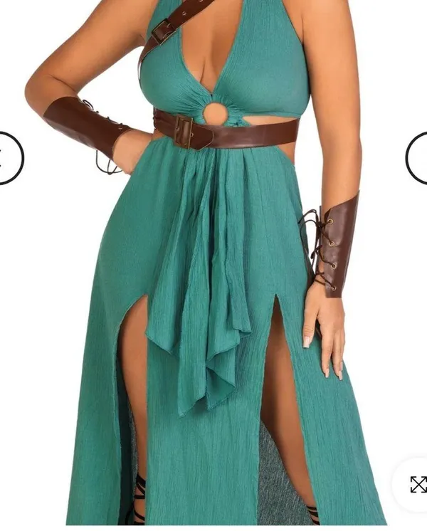 Leg Avenue Warrior Maiden Teal Dress | Size Small - Image 3
