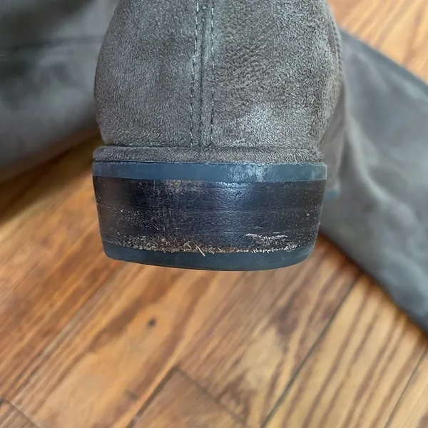 Marc Fisher Side Zip Over The Knee Faux Suede Boots‎ Taupe size 7 - Image 8