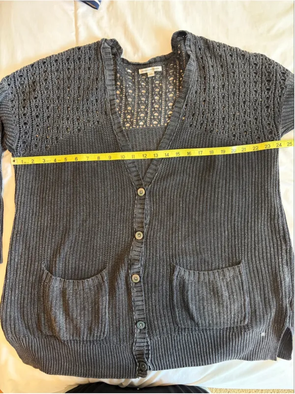 American Eagle Outfitters Cardigan L Open Knit Boho Grunge Granola Girl S8 - Image 11