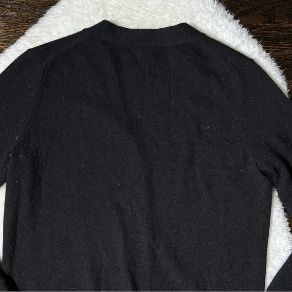 J. Crew Black Wool and Cashmere Button Front Sweater Cardigan - Image 7
