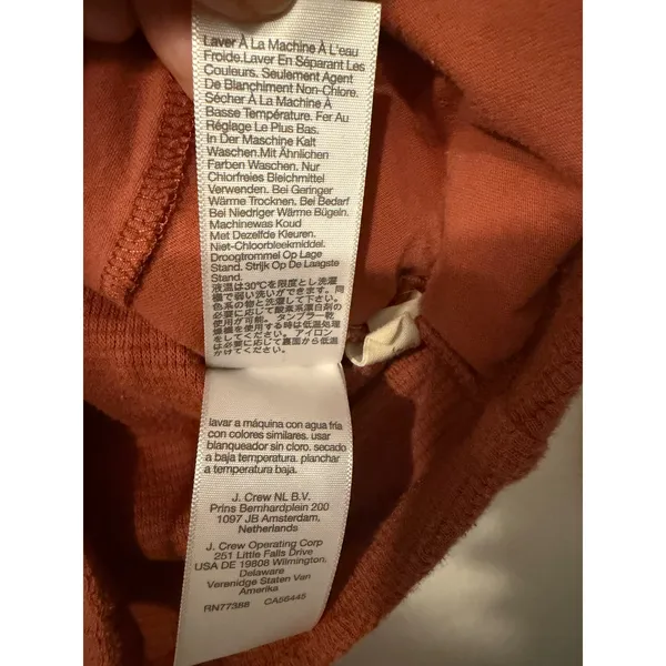Madewell Waffle Knit Shirt Jacket Terracotta Rust Button Down ND852 Womens Small - Image 4