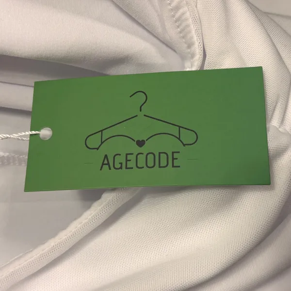 NWT Agecode Skirt Womens S‎ White Asymmetric Ruched Ruffle Mesh Maxi Y2K Fairy - Image 6