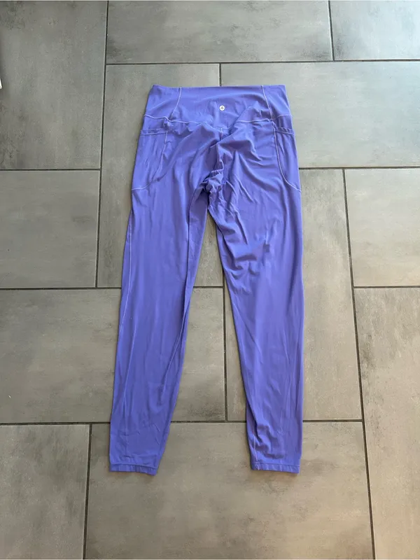 Halara SoftlyZero™ Crossover Pocket Plain Leggings | Purple - Image 3