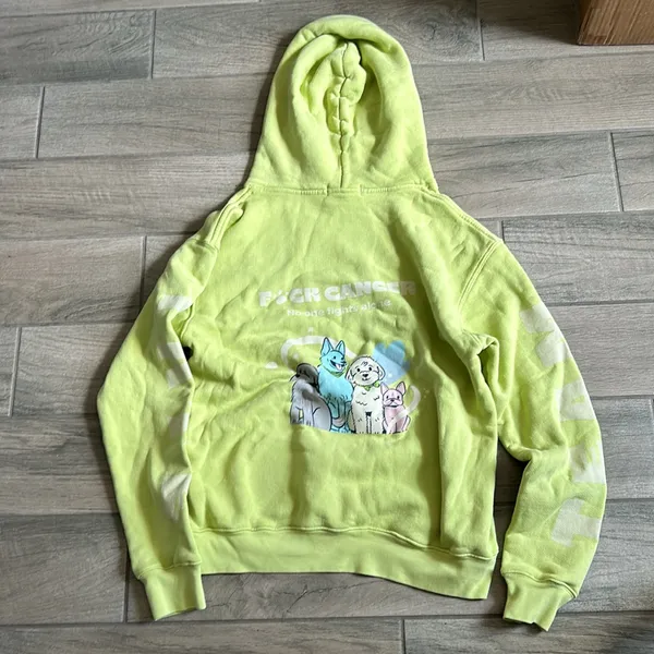 Tate and Taylor f#ck cancer hoodie - Image 5