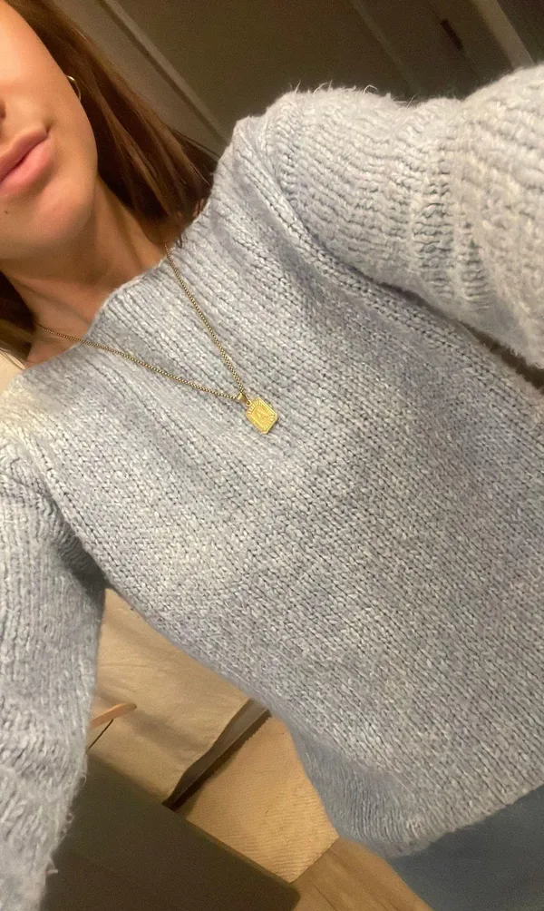 Blue Knit Sweater - Image 6