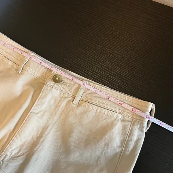Everlane Wide Leg Crop Pant Cream High Rise Stretch Cotton Twill Size 4‎ - Image 7