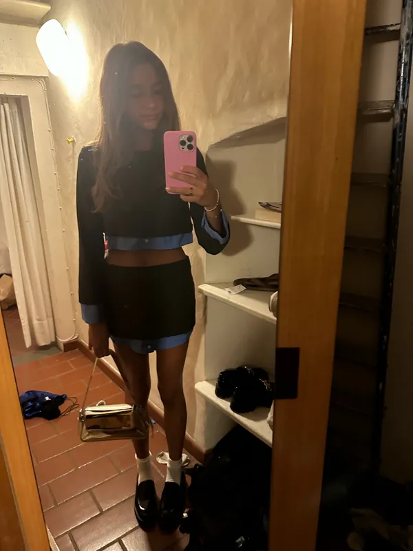 Zara poplin shirt and mini skirt set - Image 8