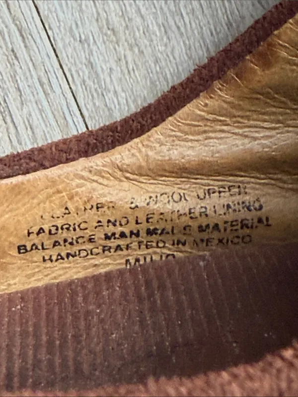 Born Handcrafted Wool Blanket Leather Slip On Boho Southwestern Clogs Size 7.5 - Image 12