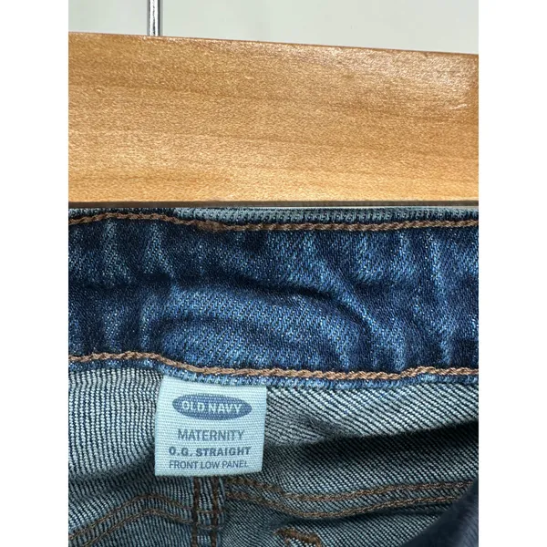 Old Navy Maternity‎ O.G. Straight Jeans Women 0 Front Low Panel Pregnancy - Image 6