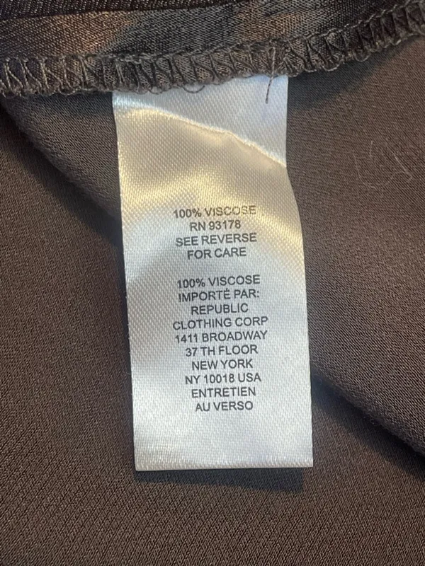 Truth by Republic Black Satin Viscose Maxi Slip Skirt Size 6 90s Minimalist Y2K - Image 10