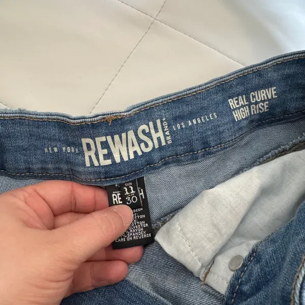 REWASH Size 30 Denim Shorts - Image 3