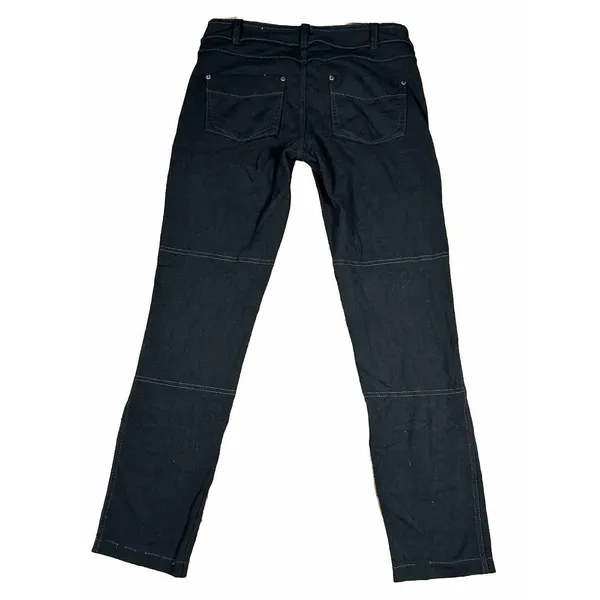 Athleta Women's Size Small Black Pull On‎ Pants Pockets Stretch Straight Leg - Image 3