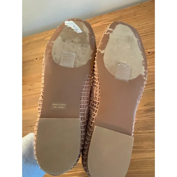 Bibi Lou Macramé Ballet‎ Flats size 37 Tan - Image 9