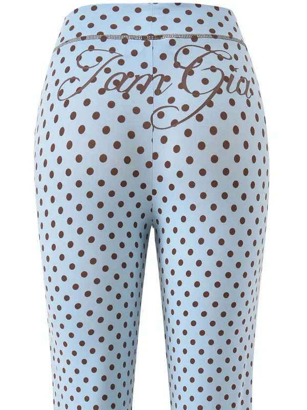 I AM GIA Polka Dot Track Pant Blue Medium NWT IN PACKAGE - Image 5