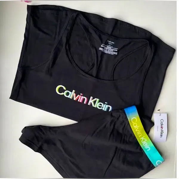 Calvin Klein | Pajamas Sleepwear Loungewear Set Rainbow 🌈 Pride Tank & Shorts - Image 4