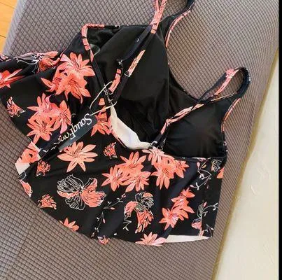 SouqFone Swimsuits Women Bathing Suits Ruffled Flounce Top - Image 7