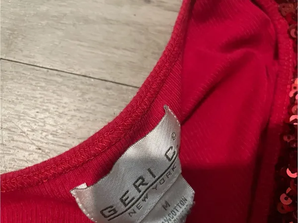 Red Sequin Tank Top - Image 2