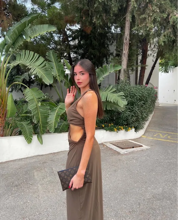 ZARA dress cut out midi maxi fitted wedding party coctail - Image 11