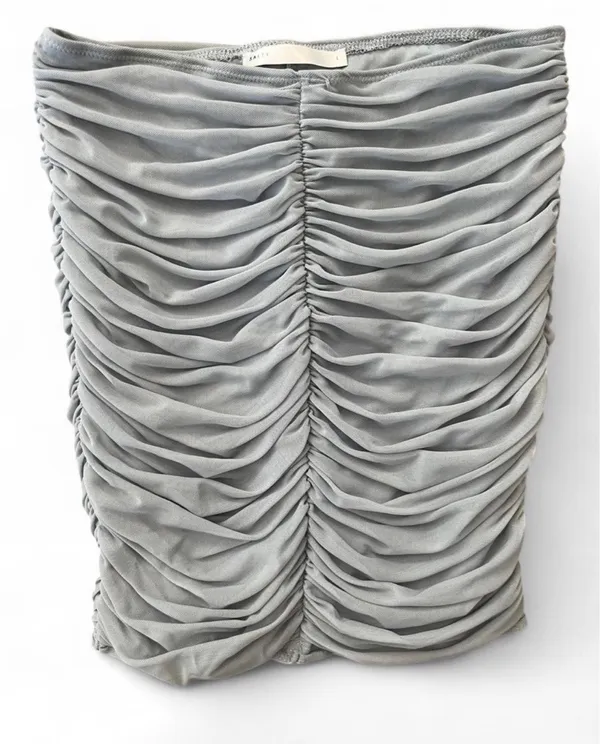 Salty 2 Piece Set Ruched Skirt and Crop Top - Image 3