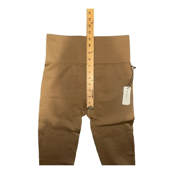 WeWoreWhat Tan‎ Seamless Circular Knit Leggings, Large - Image 6