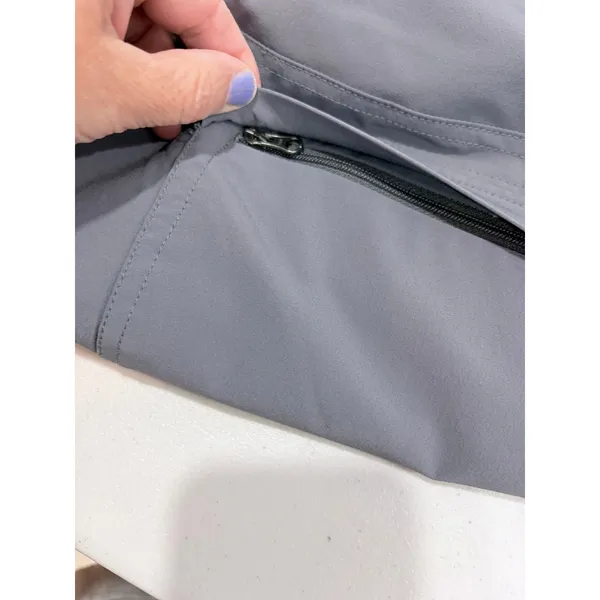 REI Co-op Savanna Trails Pants Womens 16 Petite Gray Hiking‎ Cargo Roll Up Hem - Image 10