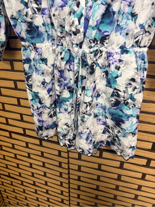 Sam Edelman White floral romper size small - Image 6
