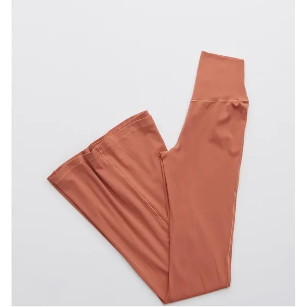 OFFLINE by Aerie RealMe Xtra Flare Leggings Coral Orange Crossover Twist M Short - Image 6
