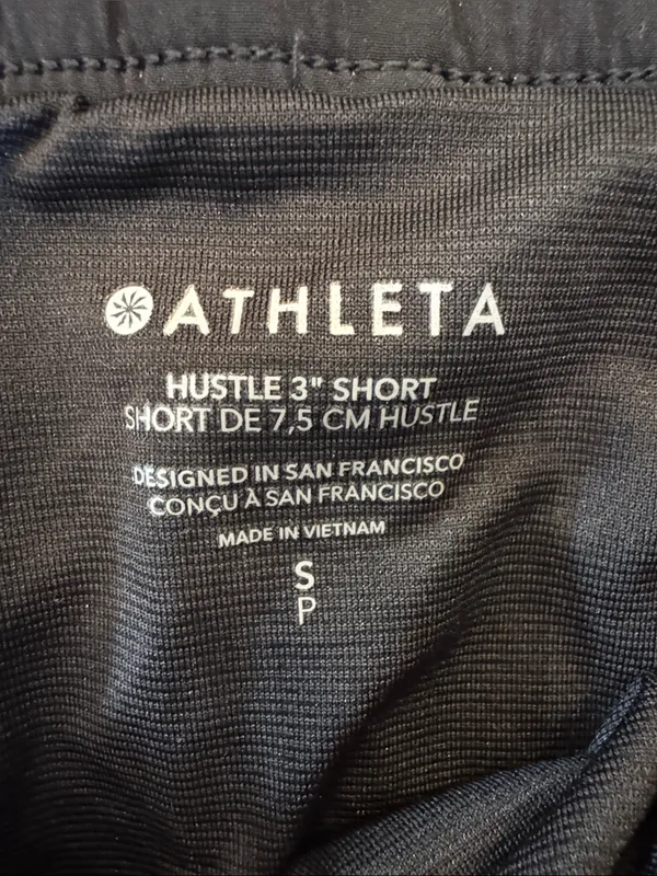 Athleta Black Perforated Women's Athletic Shorts - Image 3