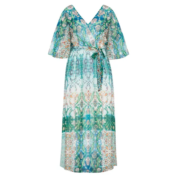 CITY CHIC Maxi Dress Womens 18 Rhinestone Boho Floral Party Wedding Date Church - Image 4