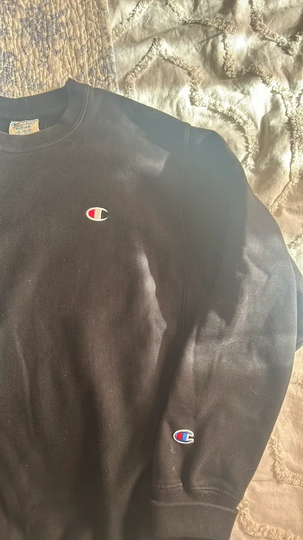 Champion s Black Reverse Weave Crewneck - Image 3